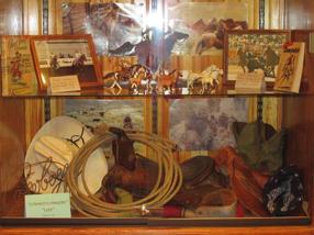 another view of Cowboy/Cowgirl display case designed by Cynthia Ross and Sydney Lindquist another view of Cowboy/Cowgirl display case designed by Cynthia Ross and Sydney Lindquist