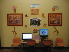 Children's room of the library Summer 2015
" a cool place to visit" Children's room of the library Summer 2015
" a cool place to visit"